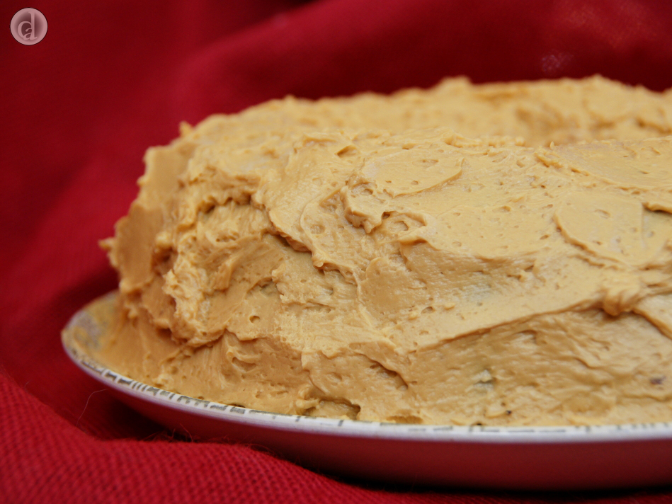 With Butterscotch Buttercream Icing