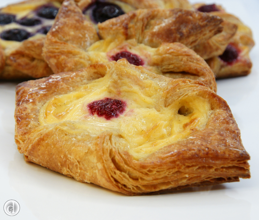 Delicious with pastry cream & a raspberry