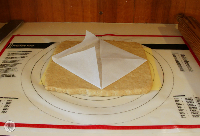 Bring the corners in to the middle