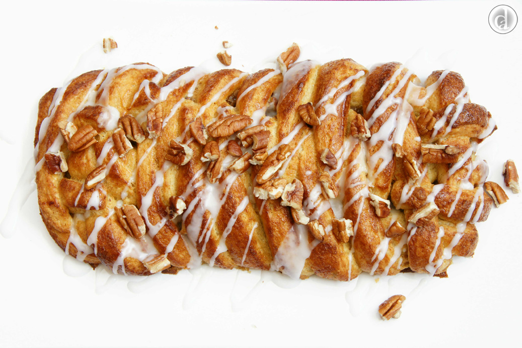 Pecans & Maple with drizzled white icing