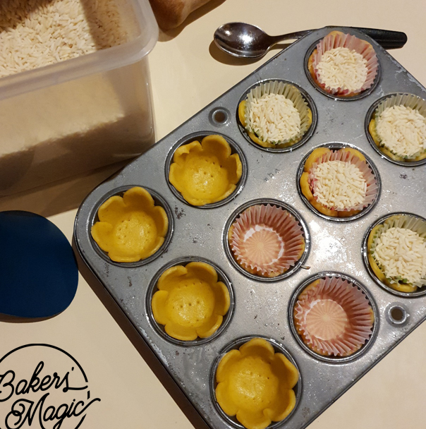 Nearly ready for blind baking