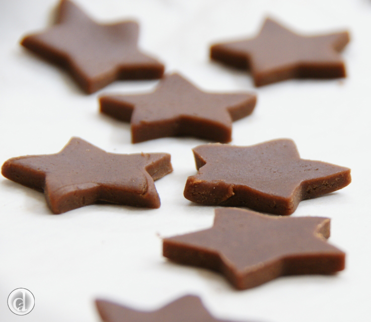 Cut out stars ready for baking