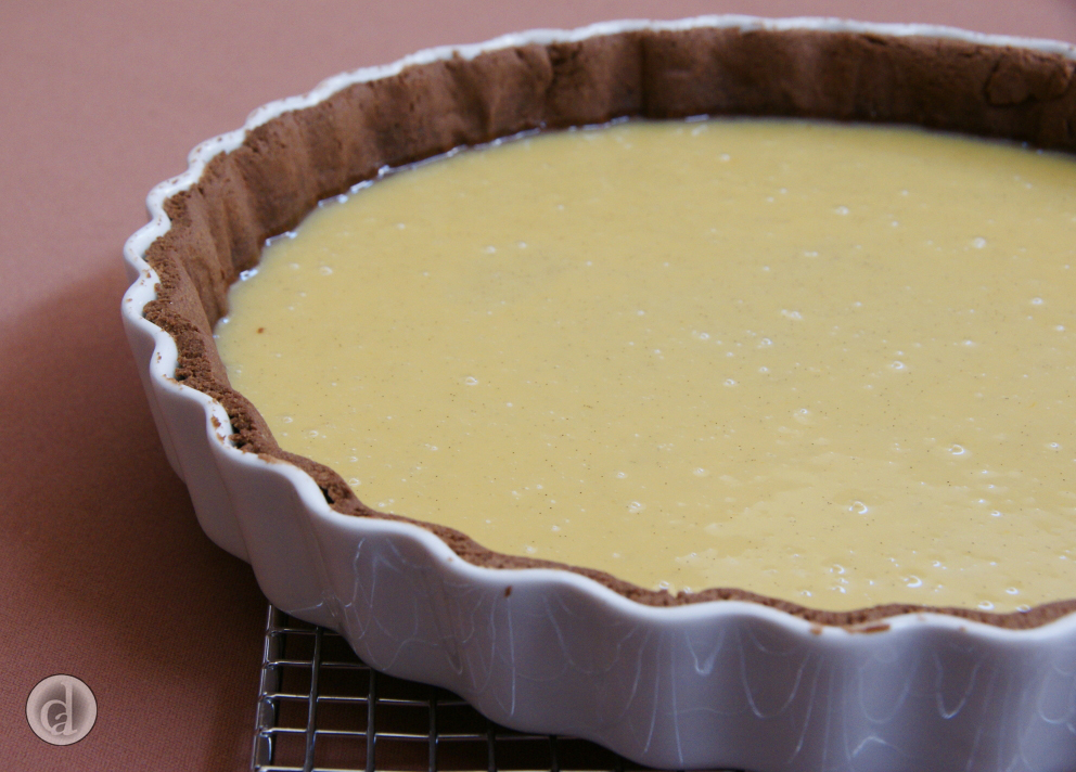 White truffle mix in flan casing